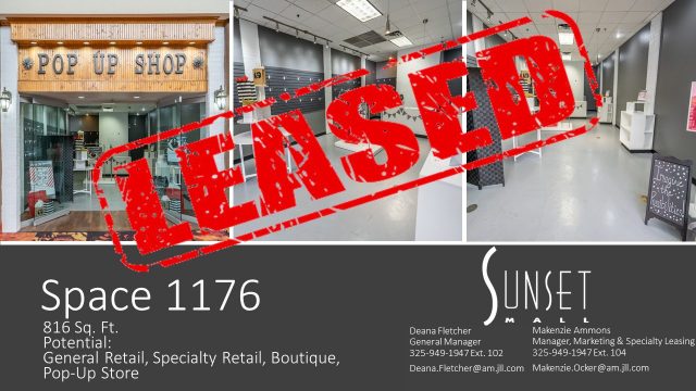 space 1176 leased